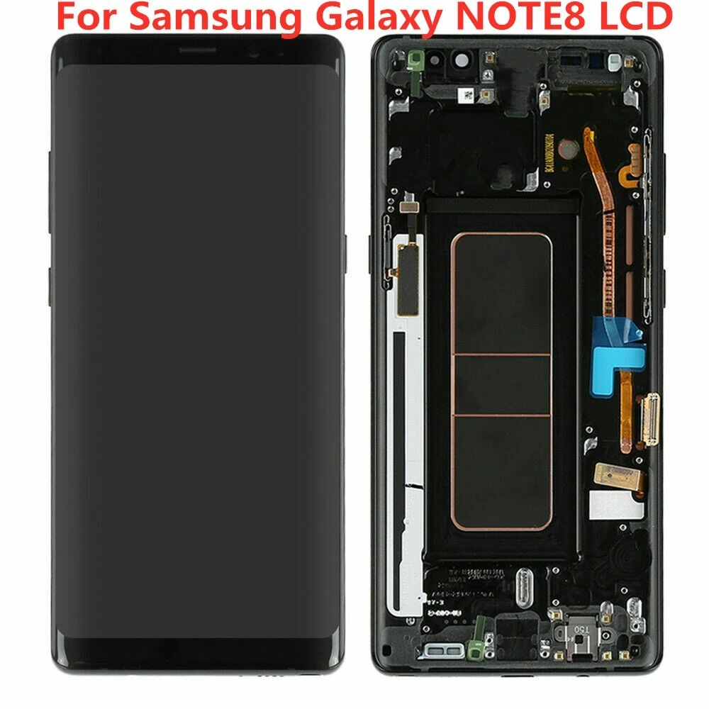 Оригинальный ЖК экран Samsung Galaxy Note8 N950A N950U N950F N950V сенсорный NOTE 8 с линией или черными
