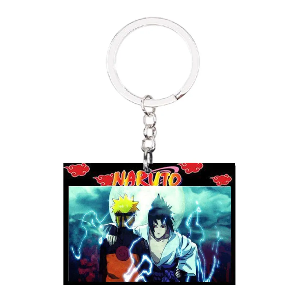 Брелок для ключей Наруто мужской/женский милый акриловый аксессуар с подвесками