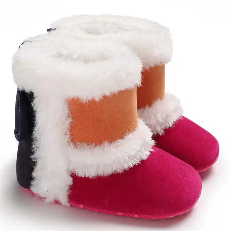 Детская обувь для мальчиков и девочек кроватки теплые хлопковые милые уличные