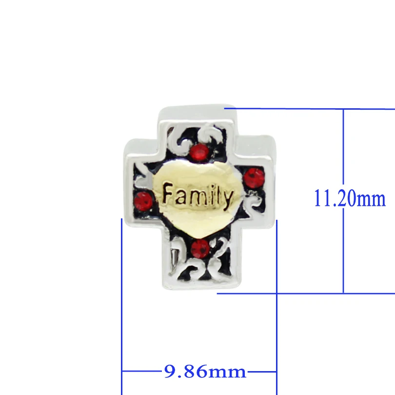 Бесплатная доставка двухцветный красный филигранный сердечко Любовь Семья на