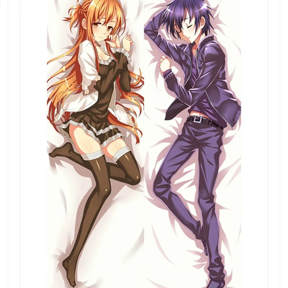 

Sword Art Online (Sao) Anime Characters Cool Boy Kirito Throw Pillow Cover Gun Gale Online Ggo Bedding Hugging Body Pillowcase