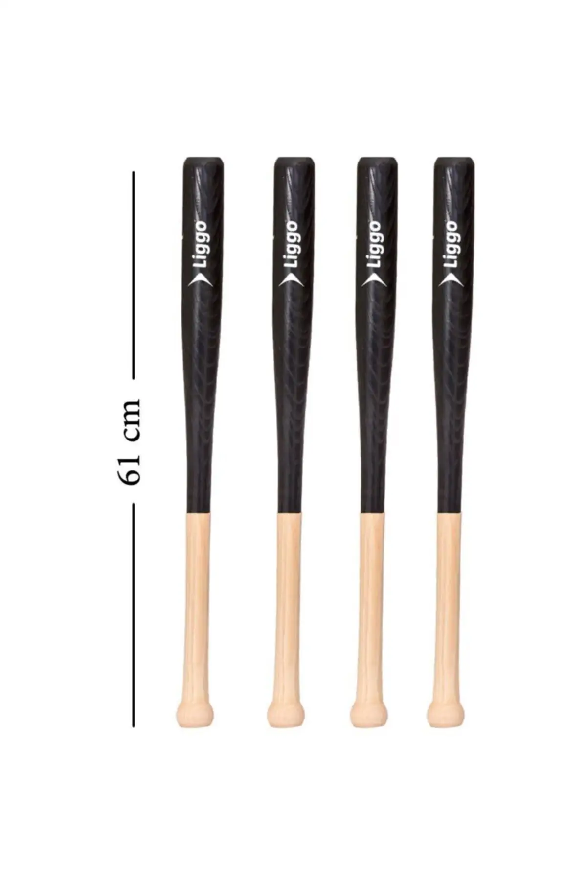 

Black Baseball Bat 61 Cm Ash Wood Unbreakable Baseball Bat