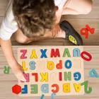Игрушки Монтессори, математические игрушки, 3D цифры алфавита, деревянные головоломки, игрушки для обучения детей, детские игрушки