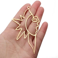 10pcs brass large pendant sun human face charms pendant handmade jewelry findings accessories for necklace earrings making