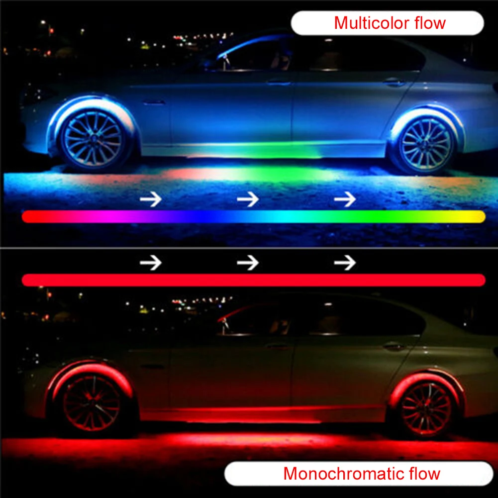 

4 шт., Автомобильные светодиодные ленсветильник, 90 х120 RGB