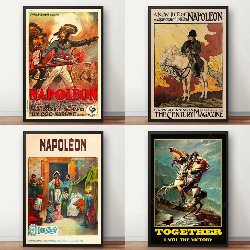 Портрет Наполеона Бонапарта картины на холсте винтажные наклейки стену