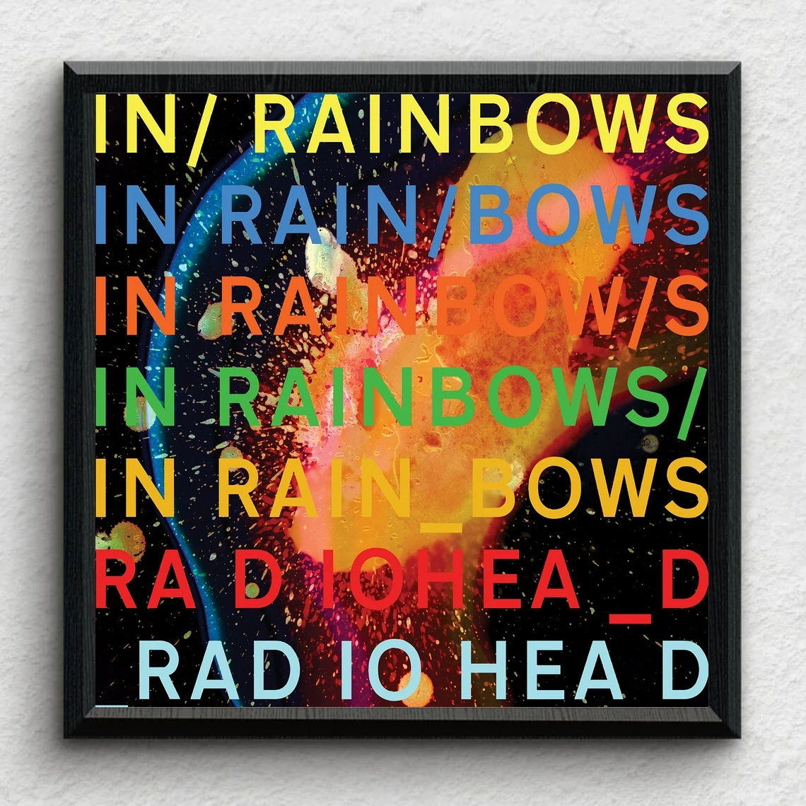 Плакат радиоголовы в радуге альбомная обложка альбома рэп плакат плакаты