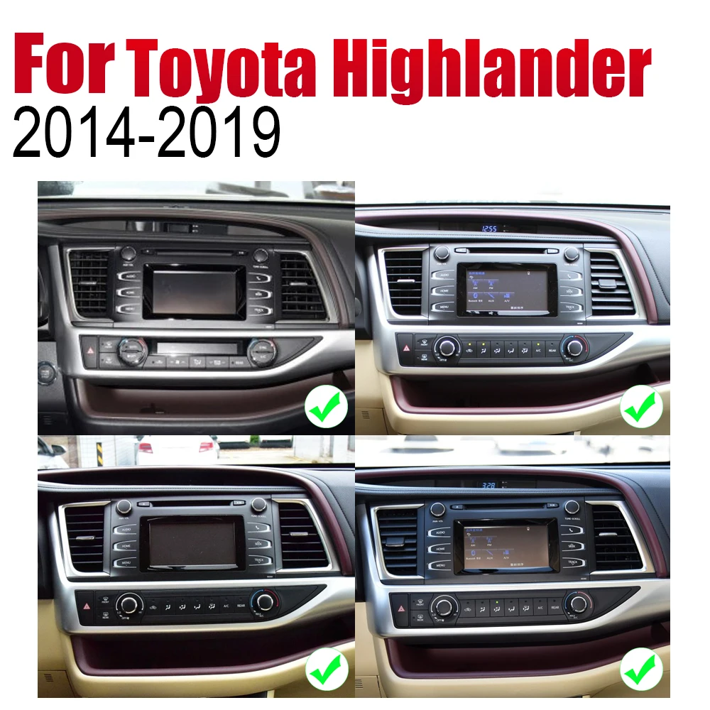 Автомагнитола ZaiXi 2 Din Android автомобильный плеер для Toyota Highlander XU50 серии 2014 ~ 2019 GPS