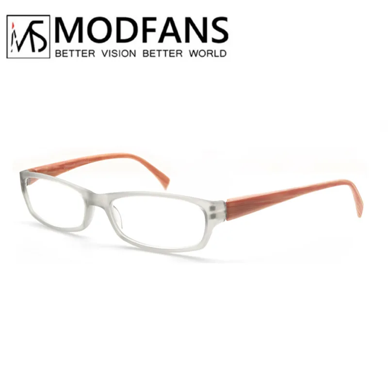 Очки для чтения Для женщин Прямоугольные рамки очки с Wood Look верхнего края