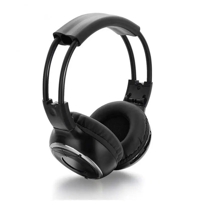 Car audio and video suction cup headrest DVD wireless dual channel infrared car infrared headset wireless headset stereo headset