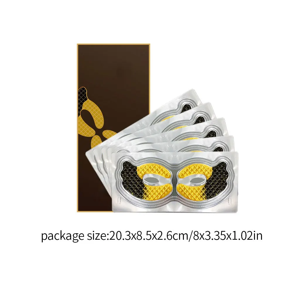 

5pcs/Pack Gold Collagen Eye Pads Eye Mask Eye Skin Care Anti Aging Moisturizer Dark Circles Remover Pads Acne Beauty Patches