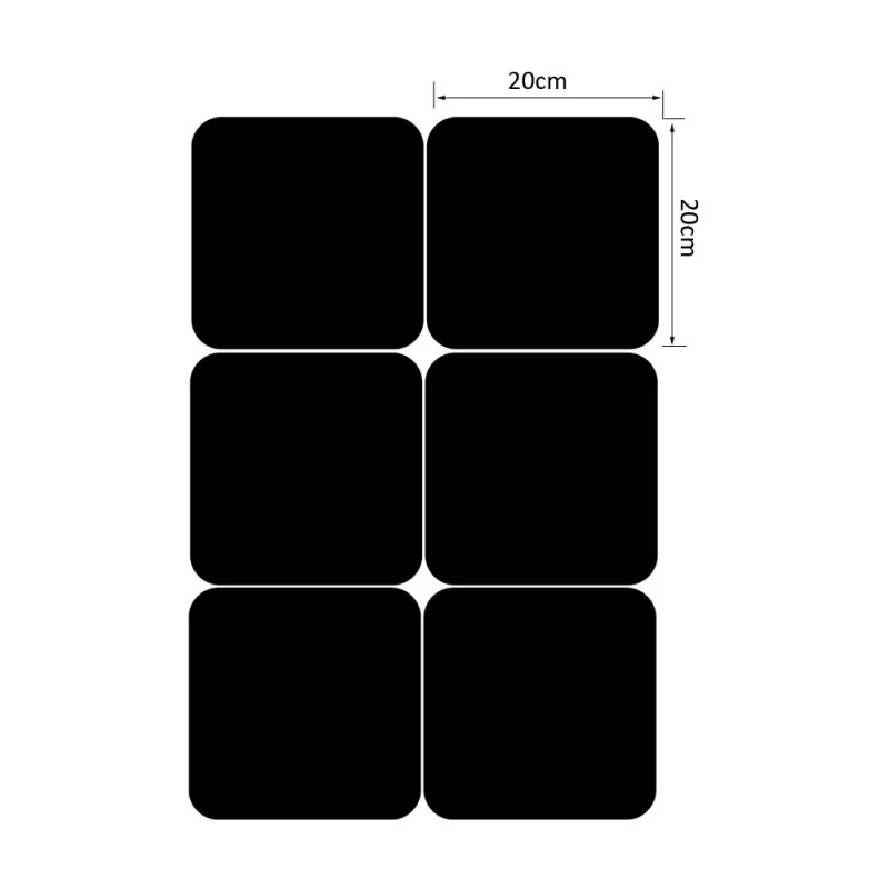 

s 6PCS 3D Acrylic Square Shaped Mirror Wall Self-Adhesive Stickers Silver Removable Art Wall Stickers Home Decor Wall Decors