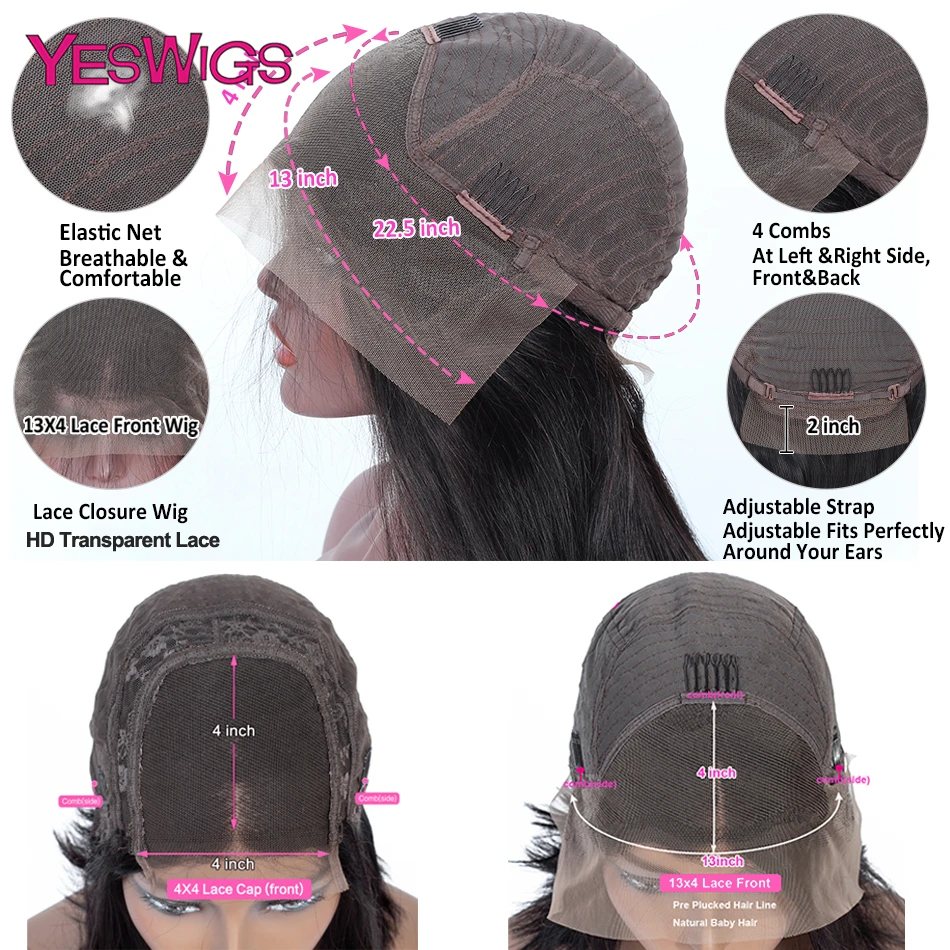 Парик женский из натуральных волос на сетке 13x 4 | Шиньоны и парики