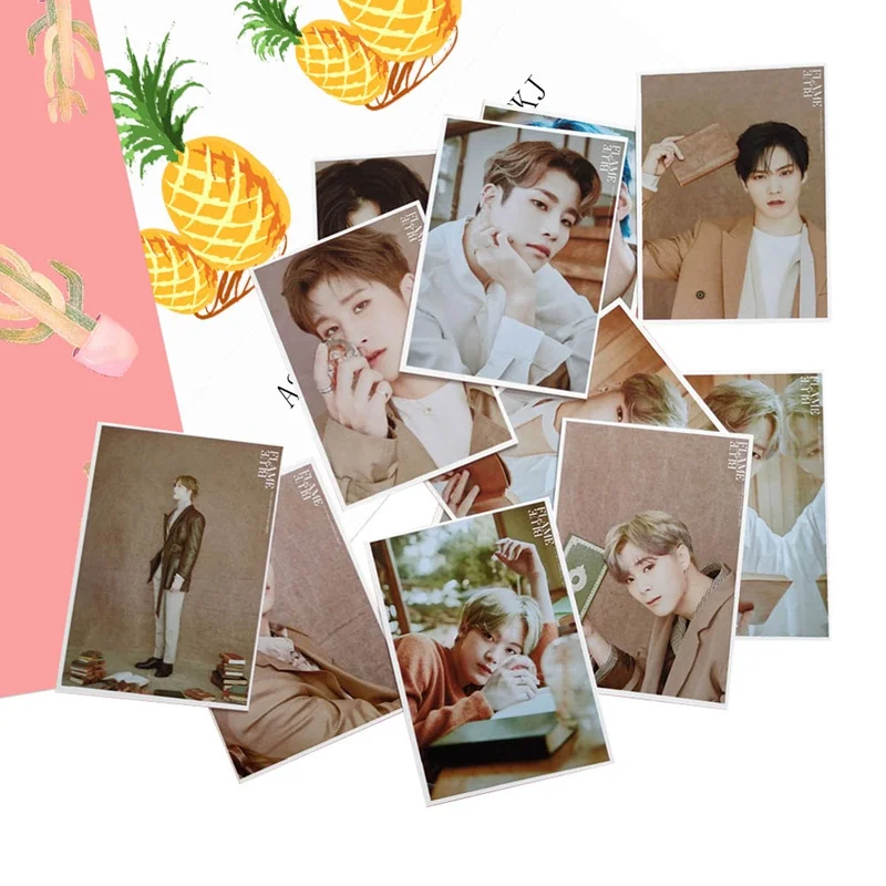 16 шт./компл. Kpop Astro члены фото карта новый альбом голубое пламя Cha Eun Bin HD