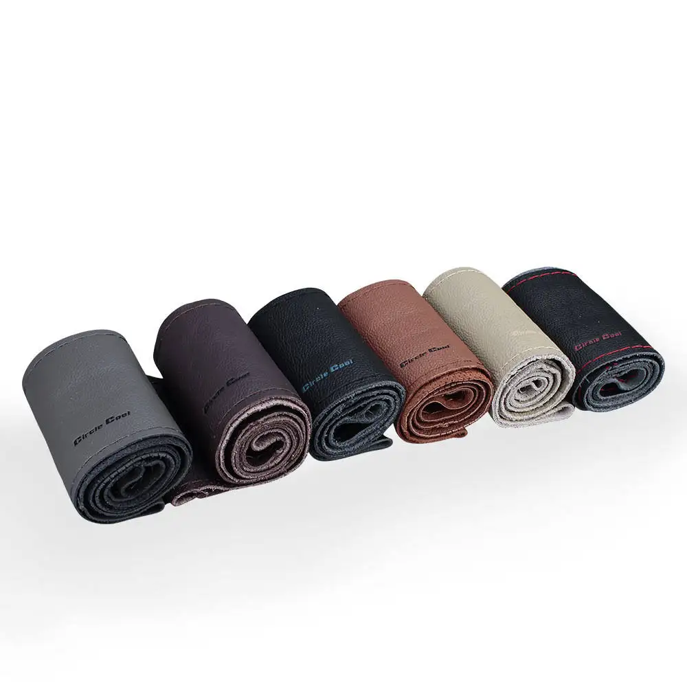 

Universal Anti-slip Protector Steering Wheel Cover And Hand Sewing Breathable Steering Wheel Cover