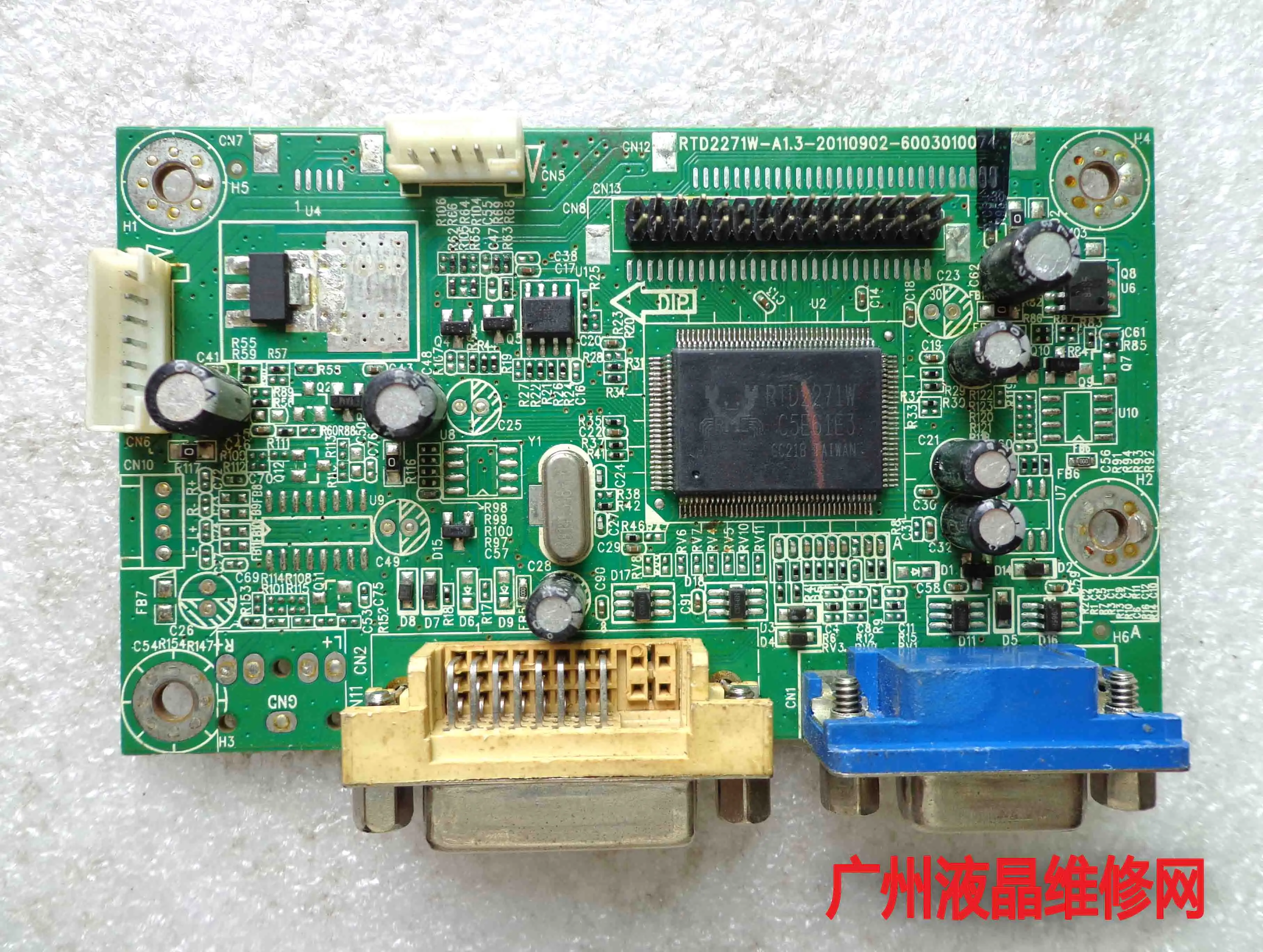 

HKC Huike C2731 Monitor G2712 Main Board RTD2271W-A1.3-20110902-6003010074