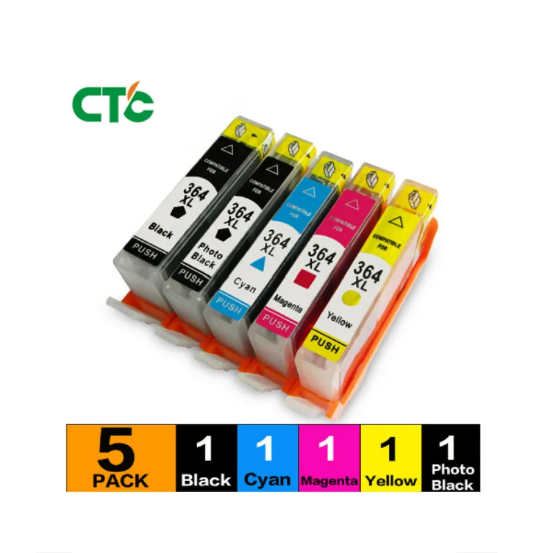 Картонная шина CTC для 364 XL 5 шт. картонная краска 5510 5520 6510 7520 B010a B010b B109a B109n B110 B209a