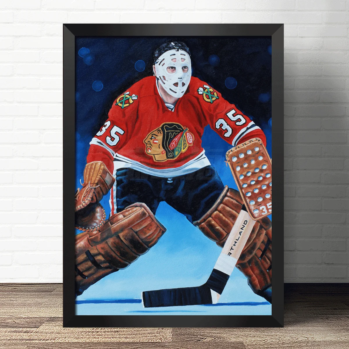 

Hockey Wall Art Posters Painting Exquisite Pattern for Ice Hockey Fans Gift and Bedroom Decoration Child Sports Birthday Present