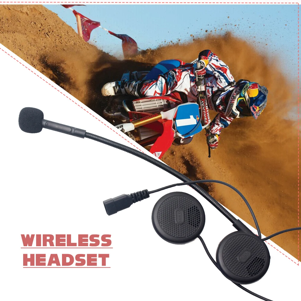 Freedconn L1 Мотоциклетный шлем Bluetooth гарнитура HD Стереомикрофон Динамик