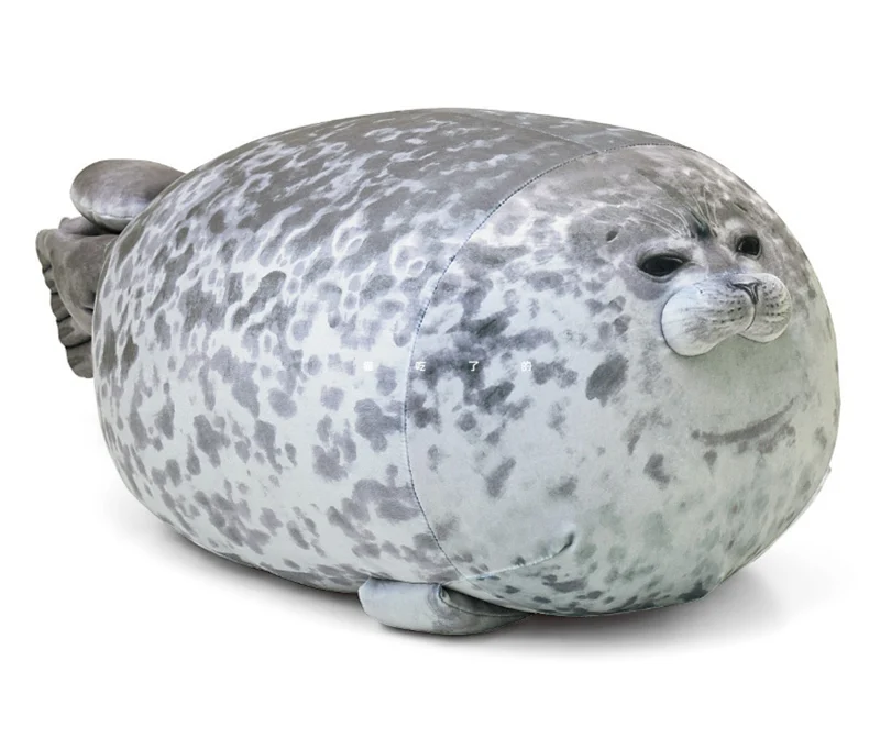Подушка-тюлень Angry Blob пухленькая пушистая плюшевая кукла с морским львом мягкая