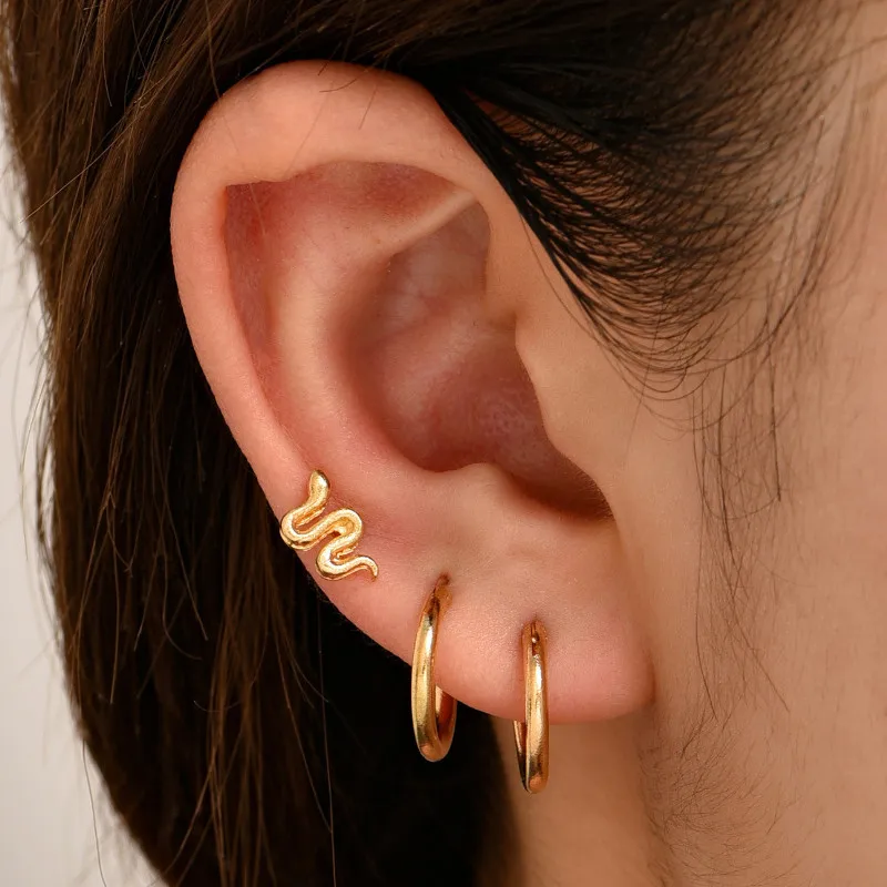

Jewelry Gifts Women Creative Snake Shape Ear Studs Earrings Set
