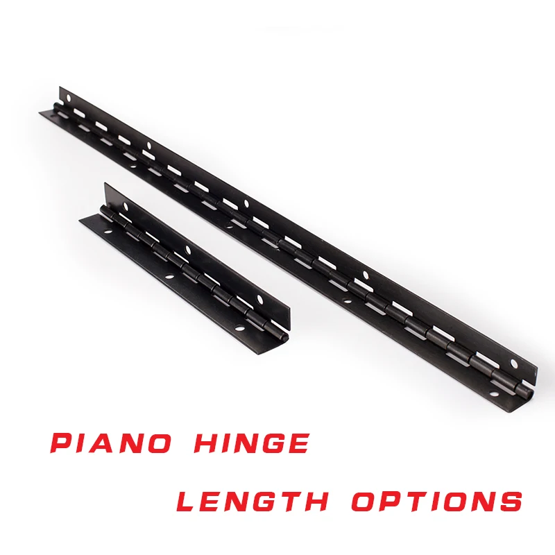 

270 Degree Open Long Line L380mm L153mm 1mm Thick Iron Black Piano Furniture Hinge with Free Screws Hinge Hardware