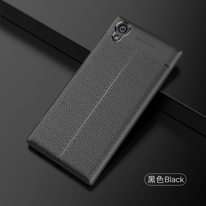 UPaitou качественный мягкий ТПУ чехол для sony Xperia XA1 Plus защитный силиконовый чехол для sony XA1 Plus G3412 G3421 G3423 G3416 задняя крышка - Цвет: Черный