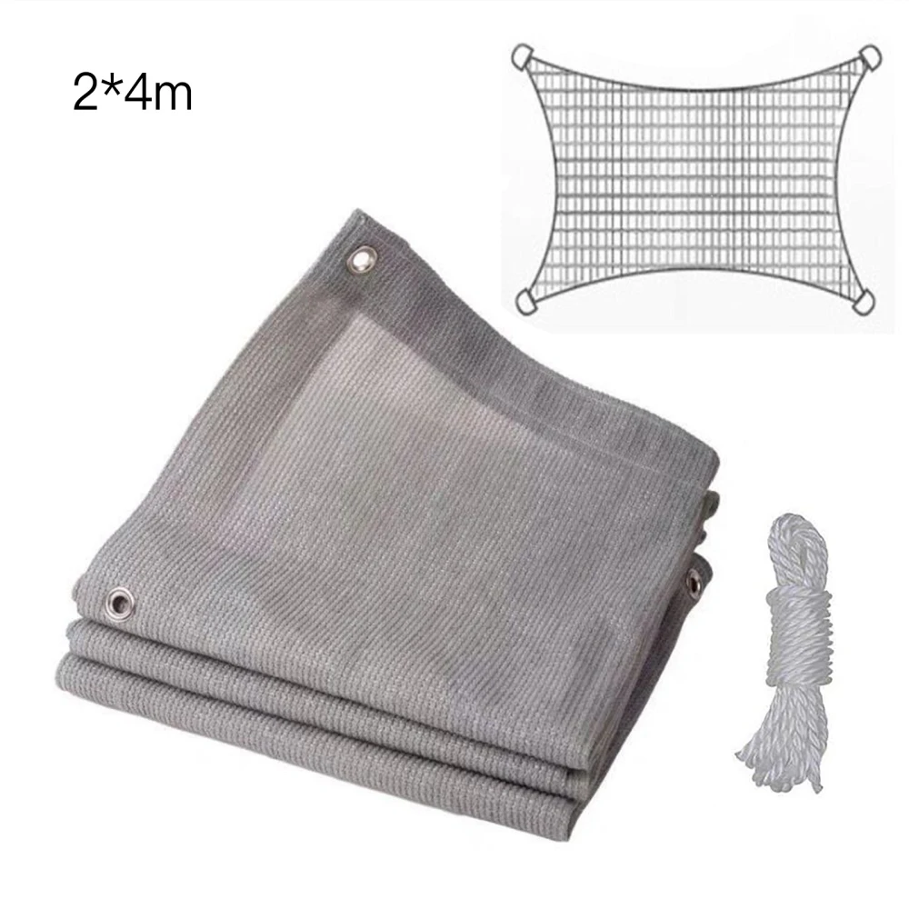 

Car Shade Net Greenhouse Cover Balcony Sunshade HDPE Plant Outdoor Garden Supplies Gray 95% Sunscreen