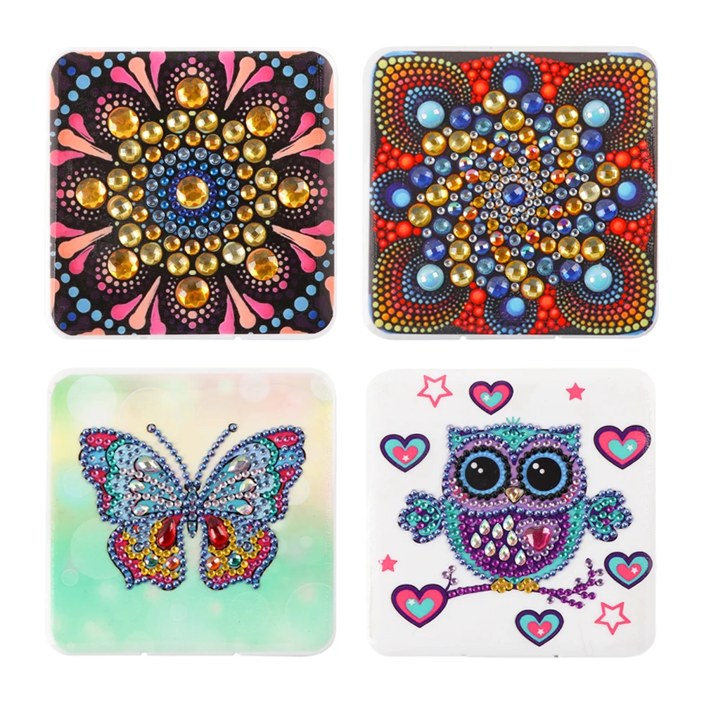 

11*11CM DIY Craft Mask Storage Box Diamond Painting Rhinestone DIY Decorative Mask Case Plastic Dustproof Dot Drill Craft Mask
