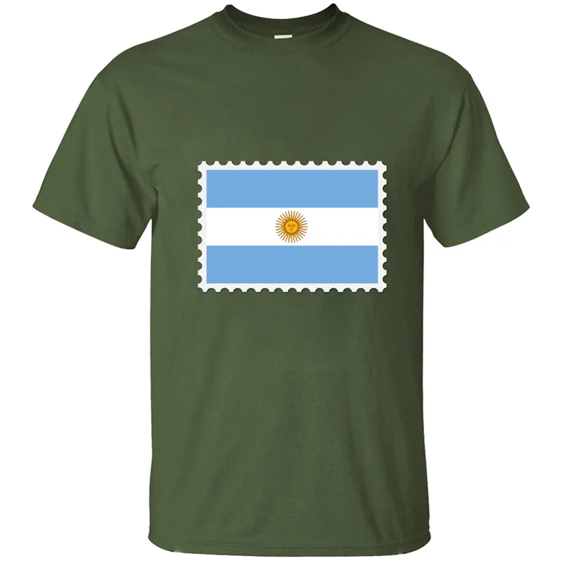 Cheap Sale Argentina Flag Stamp T-Shirt Men T Shirt Tshirt Cotton Clothes Design Plus Size 3xl 4xl 5xl Summer Tops |
