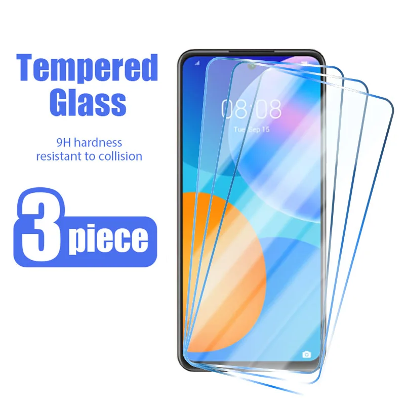 

3pcs Protective Glass for Huawei P Smart 2019 2021 Z S Pro Plus Screen Protector for Huawei Y7 Y9 Y5 Y6 2018 2019 Y9S Y8S glass