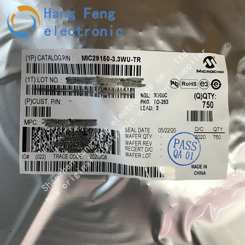 5PCS MIC29150-3.3WU-TR MIC29150-3.3WU low dropout voltage stabilizer TO-263 new original MIC29150-3.3 MIC29150 |