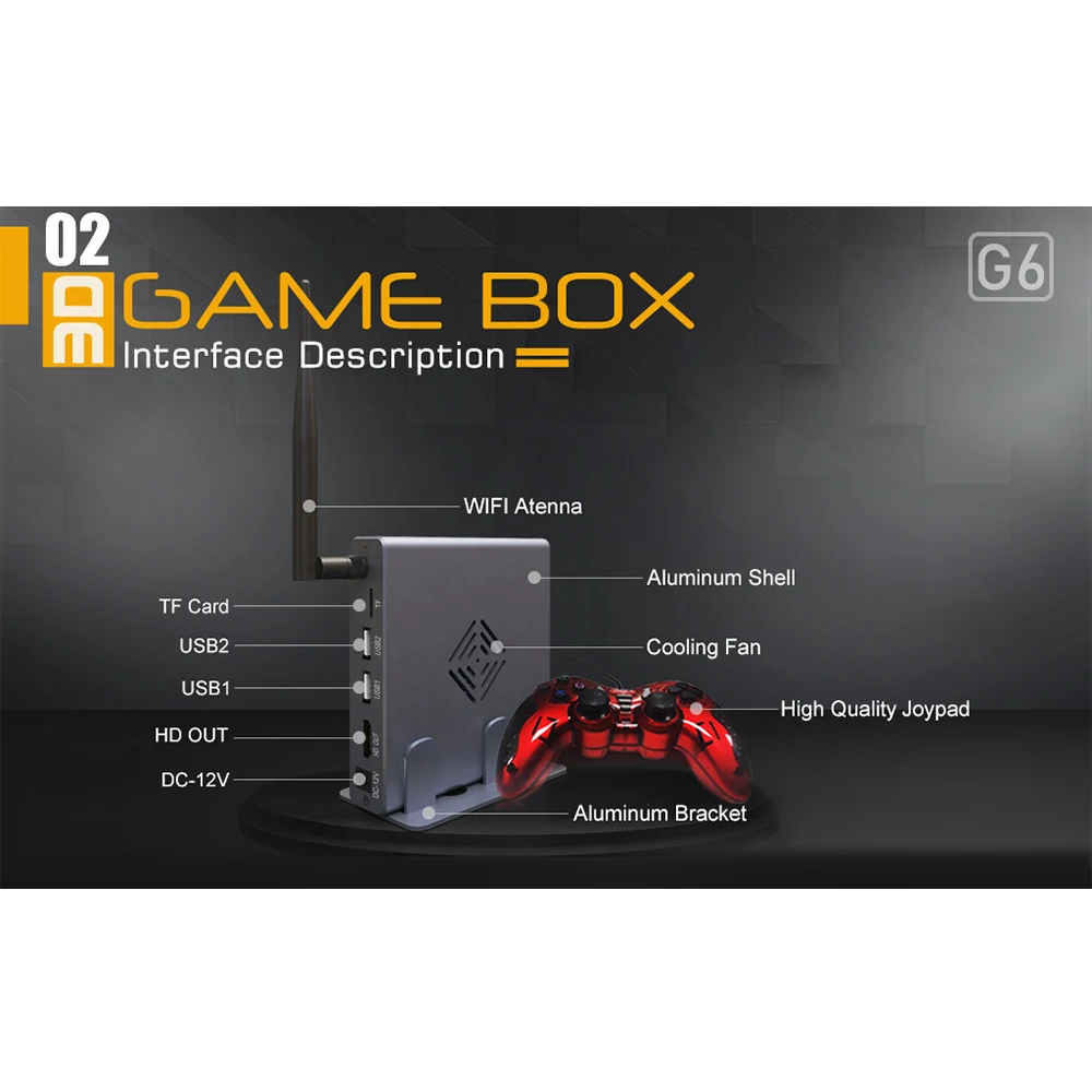 Игровая приставка для ТВ экрана 32 ГБ простая в эксплуатации многофункциональный