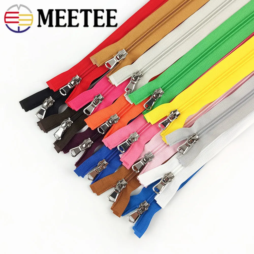 4 шт. нейлоновые застежки молнии Meetee 5 # 40/60/70 см открытые для шитья сумки пальто