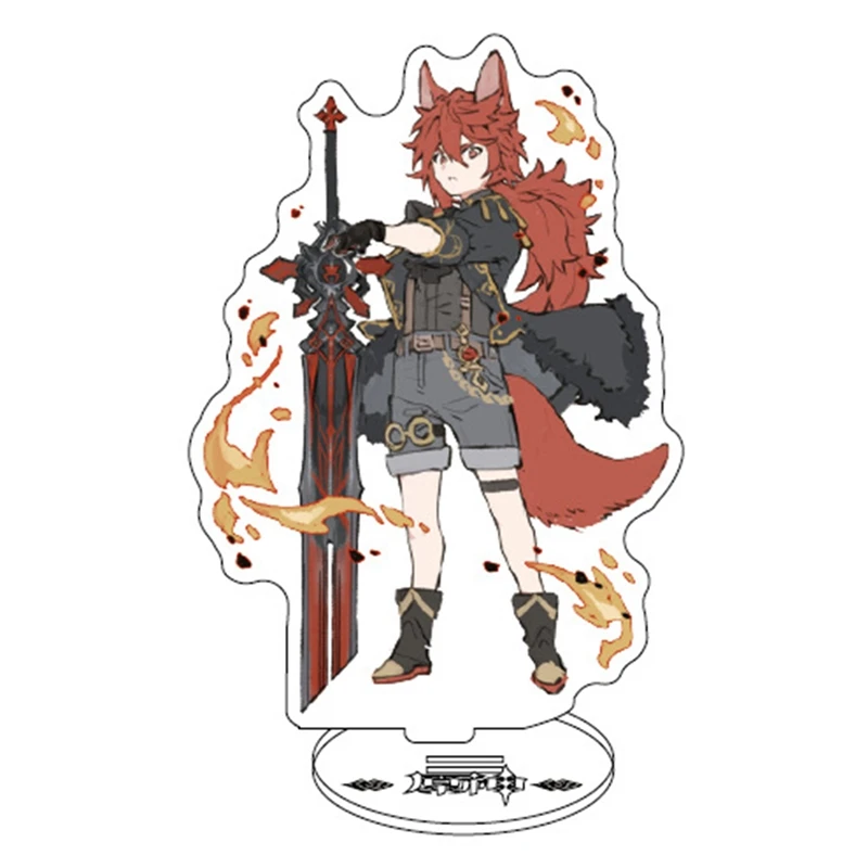 Аниме Genshin искусственная фотография настольное украшение двусторонняя фигурка