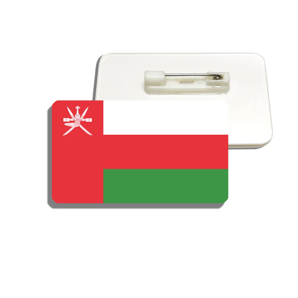 

Sultanate of Oman Flag Brooch Pride Flag Pin For Backpacks Shirt Clothes Accessory Lapel Badge Scarf Buckle
