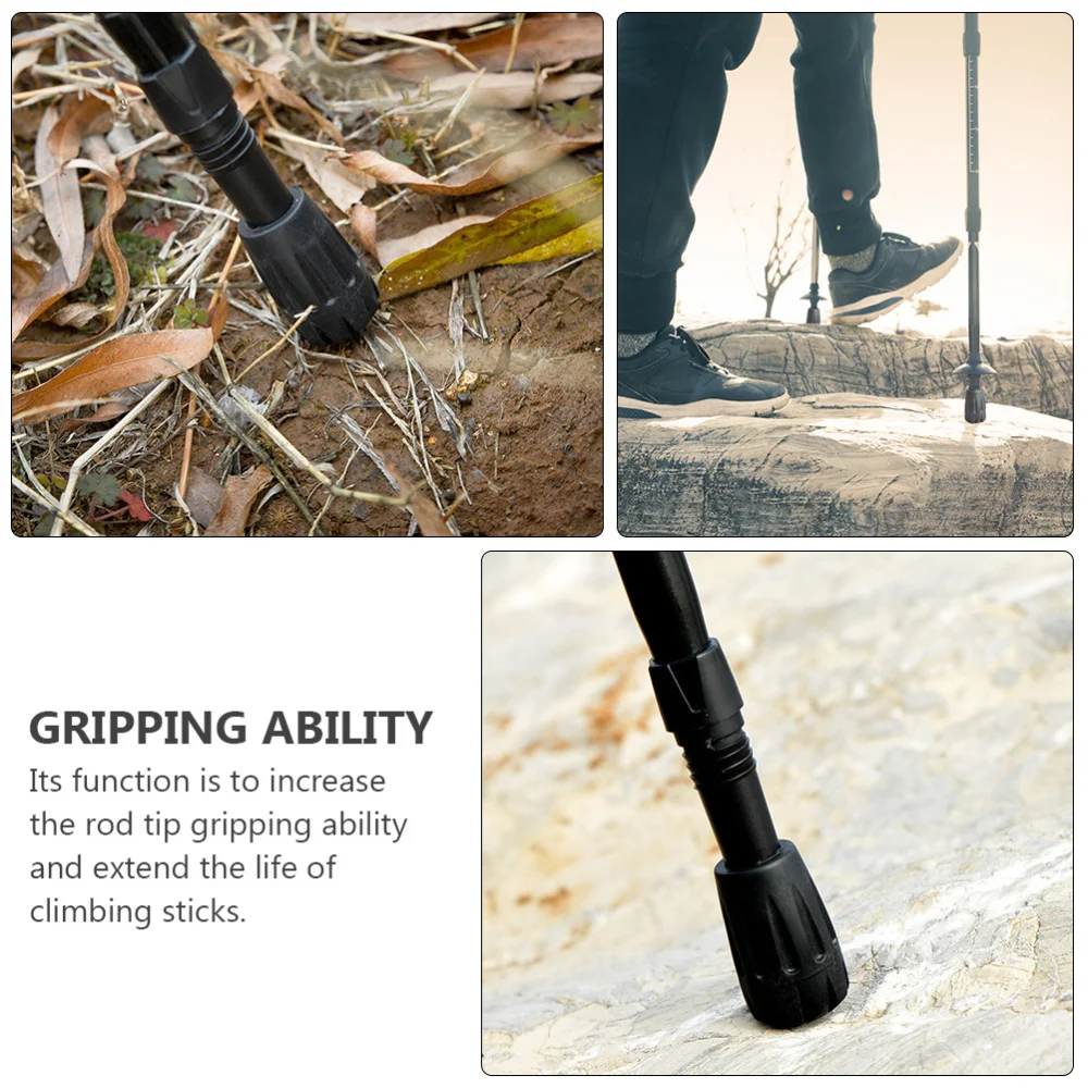 

16pcs Mini Alpenstock Rubber Head Cover Case Pad Protector for Walking Hiking