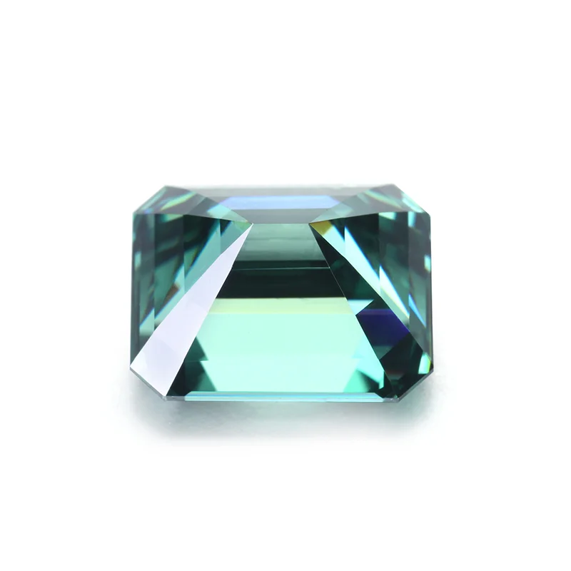 

High Quality 7*9mm Green Color Emerald Cut Loose Gemstone Moissanite