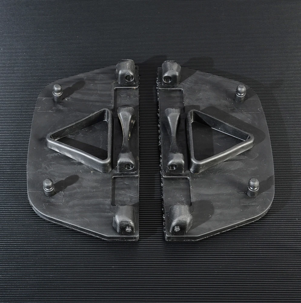 Черная задняя резиновая подставка для пассажира напольные подножки коврик Чехол