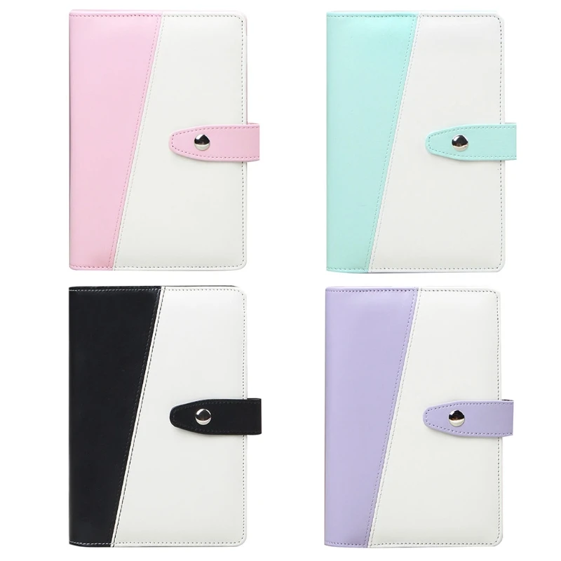 

A6 PU Leather Notebook Binder Cover Diary Binder with Magnetic Buckle Closure