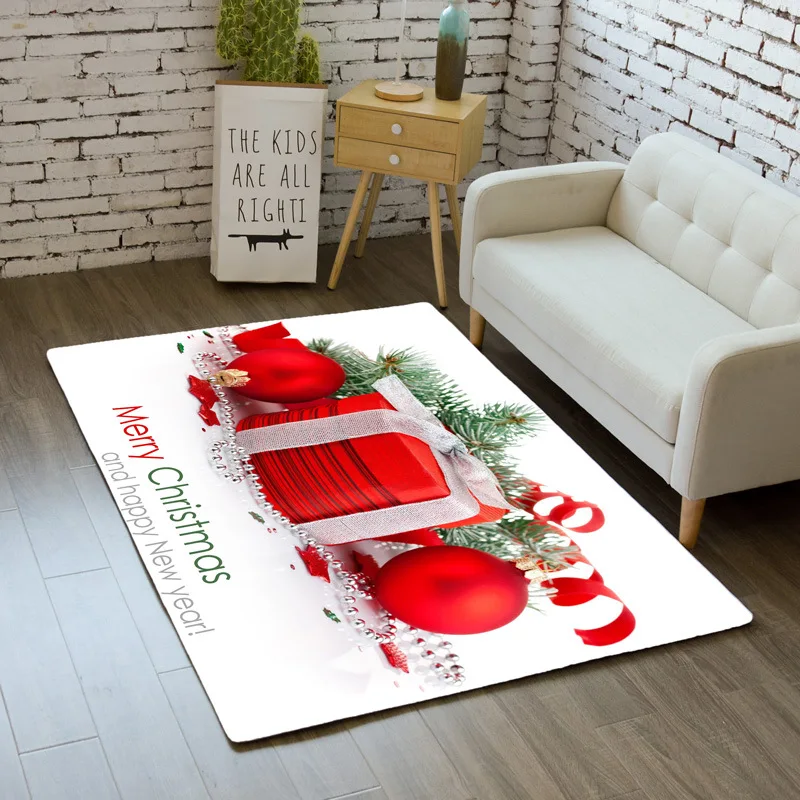 Счастливого Рождества ковер мультфильм Спальня детский игровой коврик Мягкая