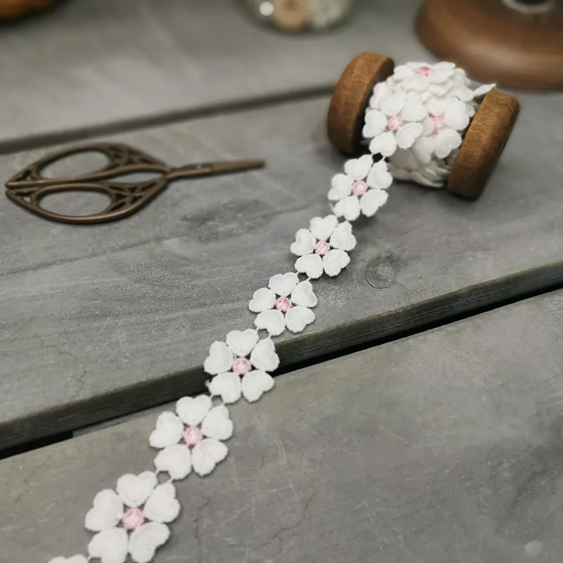 3 ярда молочный Шелковый цветок водорастворимое кружево сделай сам Аксессуары