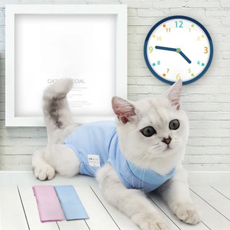 

Anti Escape Cat Recovery Clothes Breathable Pet Soft Postoperative Vest Anti Licking Postpartum Cloth Cat Sterilization Service