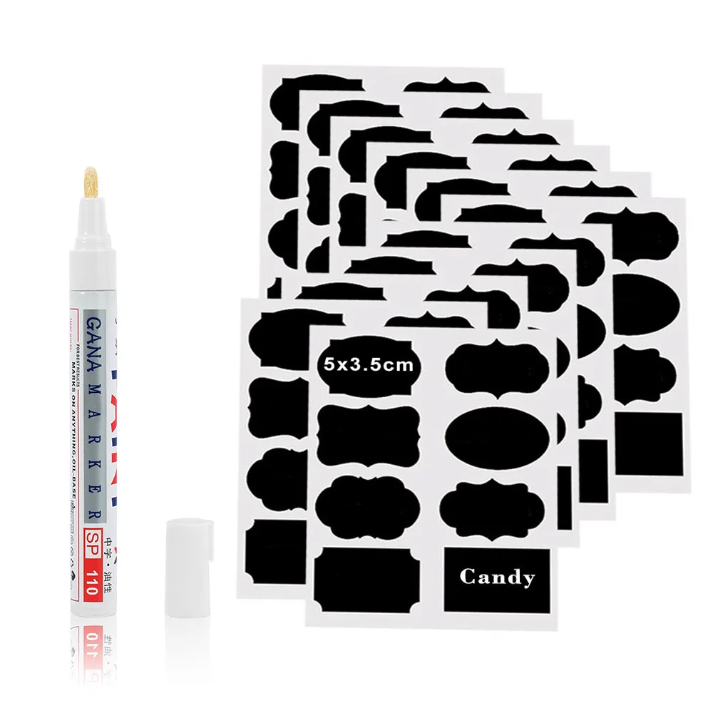 

Easy to Use Erasable Blackboard Sticker Craft Kitchen Jars Organizer Labels Chalkboard Chalk Board Sticker Black Board