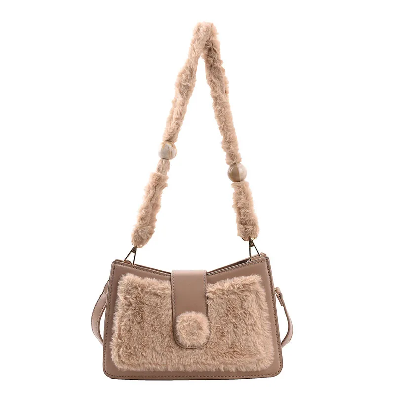 

Сумка для внешней торговли, женская сумка, новинка 2021, зимняя модная Ретро Маленькая квадратная сумка Мао, ручная маленькая квадратная сумк...