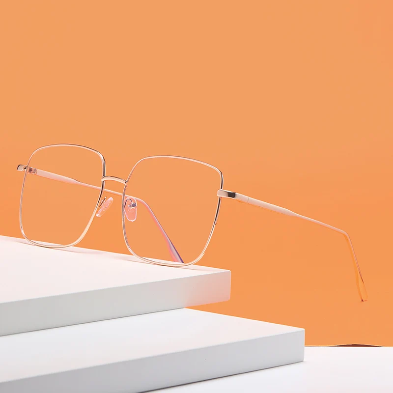 

Классические женские оверсайз с защитой от синего света оптические очки модные квадратные металлические очки винтажные мужские очки по ре...