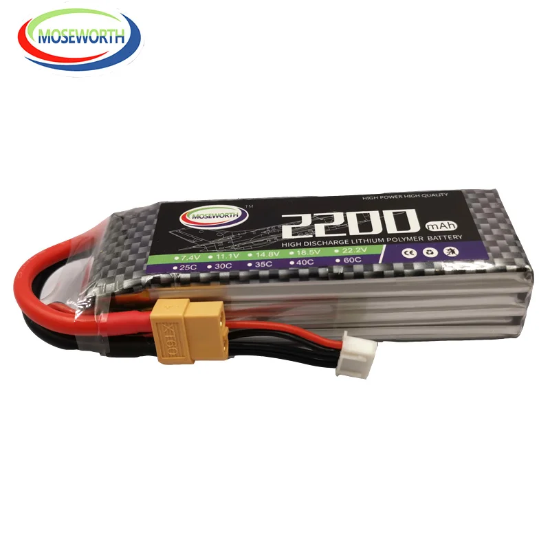 3S RC LiPo Батарея 11 1 V 2200 мА/ч 30C аэрокамера для дистанционно управляемого самолета