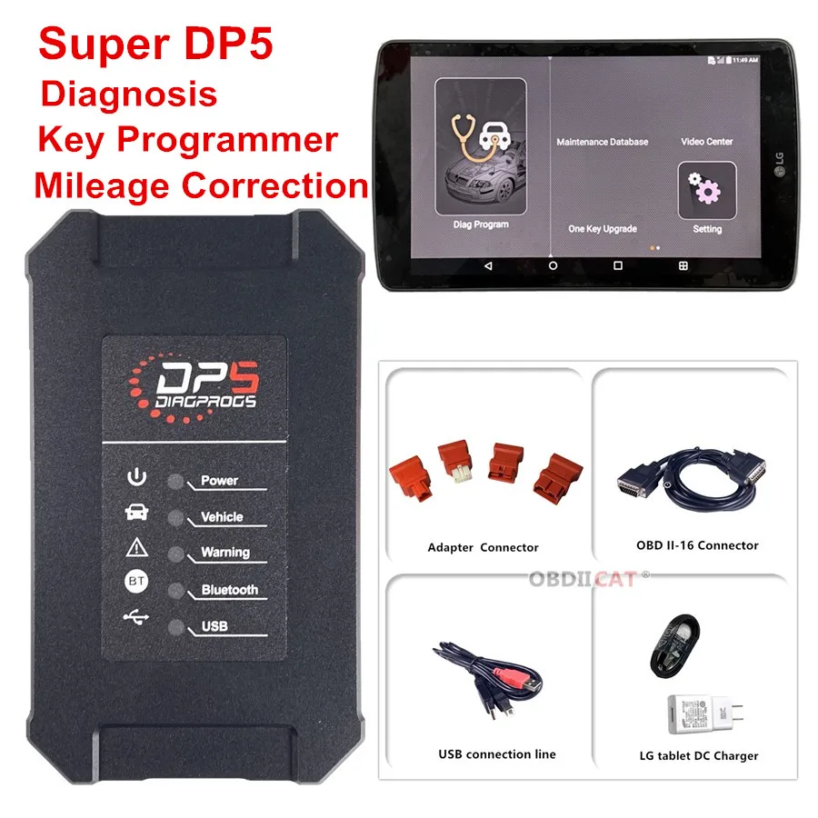 DHL Бесплатная новейшая супер DP5 dirgprog5 dp5 Автомобильная диагностическая система