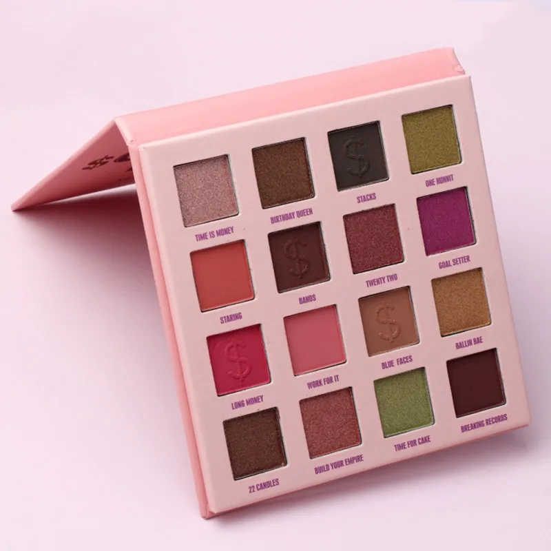 Дропшиппинг матовые блестящие тени для век палитра прессованных порошков