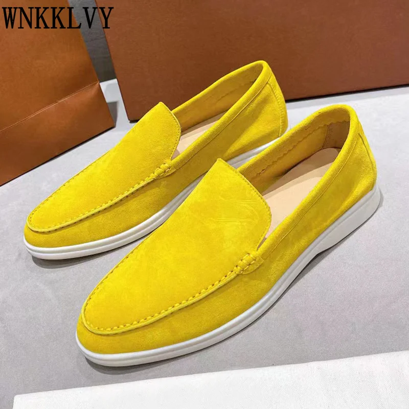 

High quality Flat heel Round Toe Casual Shoes Women Kid Suede fashion Comfortable Loafers autumn new Walking Shoes unisex 2021